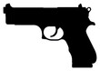 © Rawpixel.com - PNG Toy Black Handgun handgun silhouette firearm.