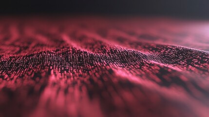 Abstract Red Digital Data Flow Futuristic Technology Background