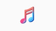 © Been - Minimalistic Music Note Icon in Flat Design: Vector Illustration