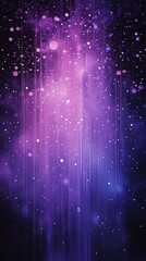mystical purple and blue cosmic nebula with sparkling light streaks