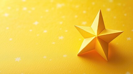 Wall Mural - yellow surface with star