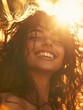 © Alexandr - Woman with long hair smiling