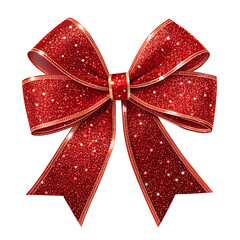 Wall Mural - Red bow isolated on white