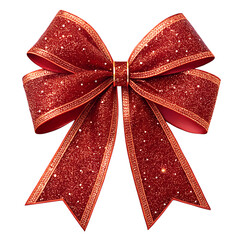 Wall Mural - Red bow isolated on white