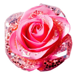 Poster - PNG Pink rose jewelry flower petal.