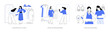© Visual Generation - Shopping assistant isolated cartoon vector illustrations se