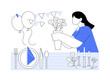 © Visual Generation - Wedding decorator isolated cartoon vector illustrations.