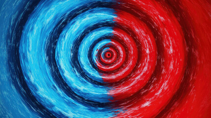 Wall Mural - Red and blue spiral. Circle orbit rotation. abstract background with space for text.