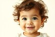 © iushakovsky - Photorealistic portrait of a cute baby with a gentle smile and bright eyes