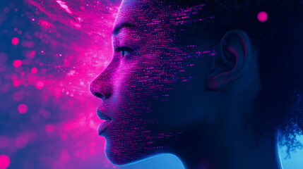 Digital Woman Profile  Tech  Code  Innovation  Future