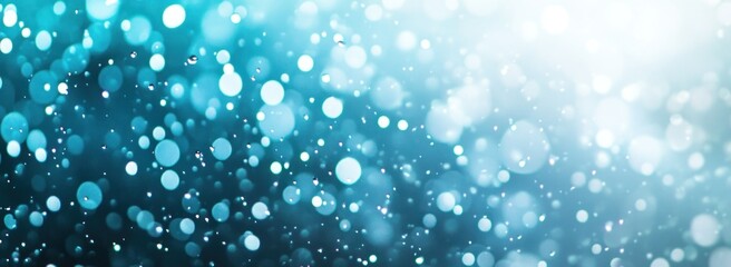 Leinwandbilder - Abstract blue bokeh background with bright lights and sparkles.
