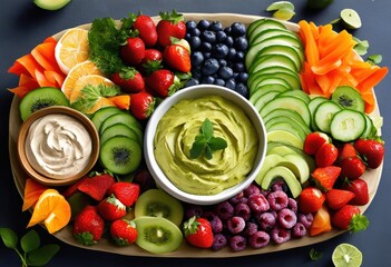 Wall Mural - vibrant snack platters showcasing colorful textures assortments fresh cheeses delightful culinary experience, appetizer, arrangement, bites, buffet, cocktail