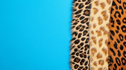 assorted fur fabric samples displayed to showcase their unique textures, realistic designs, and suit
