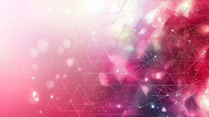 Wall Mural - Abstract light pink and white geometric background vector presentation design template for business technology concept, banner, or poster with copy space area.