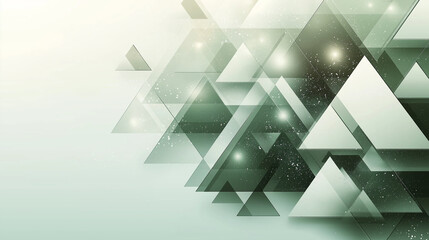 Wall Mural - Abstract light green and white geometric background vector presentation design template for business technology concept, banner, or poster with copy space area.