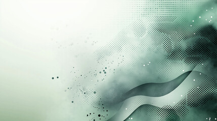 Wall Mural - Abstract light green and white geometric background vector presentation design template for business technology concept, banner, or poster with copy space area.
