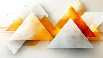 Wall Mural - Abstract light orange and white geometric background vector presentation design template for business technology concept, banner, or poster with copy space area.