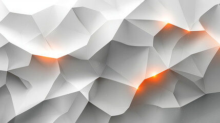 Wall Mural - Abstract light grey and white geometric background vector presentation design template for business technology concept, banner, or poster with copy space area.
