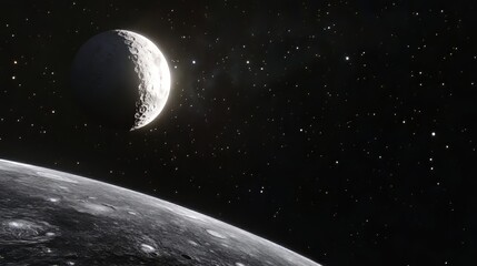Explore celestial and space exploration themes for captivating wallpapers or background images. space background. Ultra realistic. Photorealistic