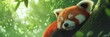 © Lycee - Red Panda Sleeping Peacefully In Lush Green Forest