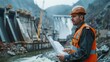 © rak - Construction Supervisor Inspecting a Dam Project