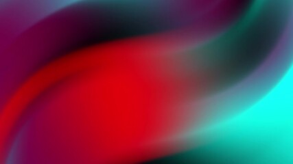 Wall Mural - Abstract swirling vibrant gradient background with teal, cyan, purple, and red hues.