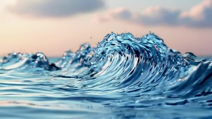 Wall Mural - soft water wave effect