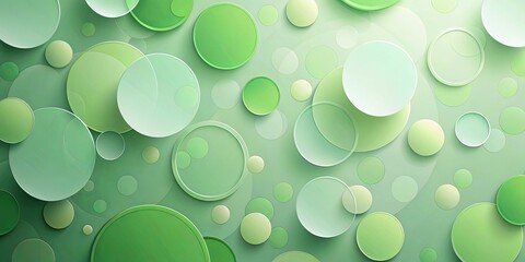 Wall Mural - Abstract Green Circle Pattern Design for Modern Backgrounds