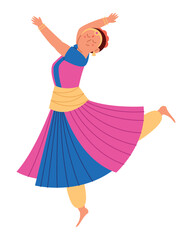 Poster - bharatanatyam dancer indian female