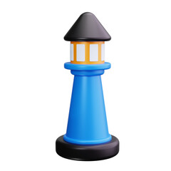 Poster - Lighthouse 3d Render Icons