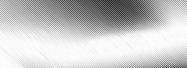Wall Mural - fading line gradient texture. black diagonal stripe gradation background. thin and thick vanishing s