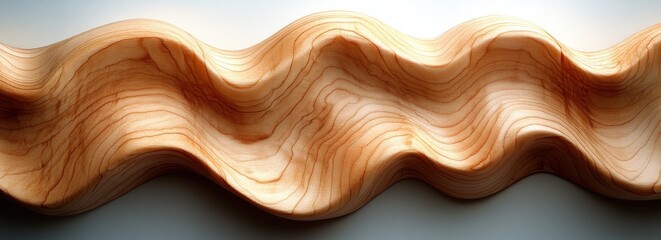 Fototapete - Light Maple Wood Texture Minimalist Natural Background Smooth Finish Grain Patterns