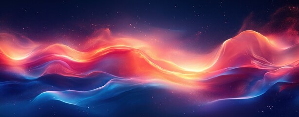 Abstract Gradient Background Red Blue Teal Soft Light Glowing Wave Dark Texture Gradient