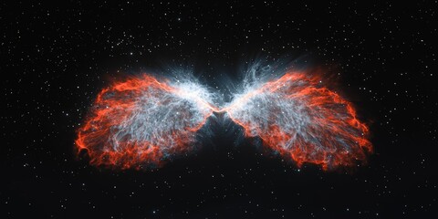 Wall Mural - cosmic butterfly nebula celestial wings space stars astronomy