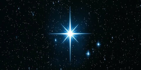 Wall Mural - bright star night sky celestial constellations space background