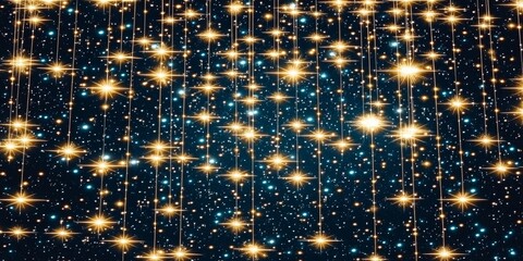 Wall Mural - sparkling galaxy cosmic starry night background image