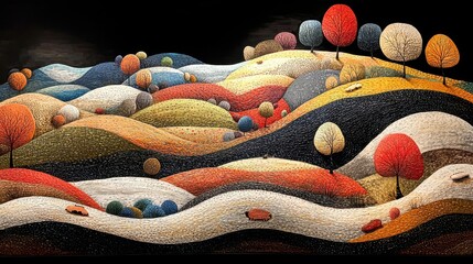 Aufkleber - Exploring a timeless landscape a journey through high fidelity intersections in nature's breathtaking environment