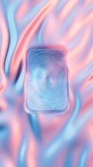 Poster - Biometric Security Abstract Close-Up of Smartphone Fingerprint Scanner