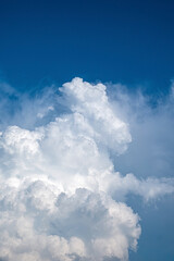 Wall Mural - blue sky and fluffy clouds
