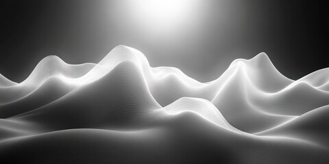 Poster - Abstract Monochrome Gradient Background Soft Focus High Contrast Light Noise Texture Effect