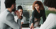 © HockleyM1/peopleimages.com - Meeting, planning and pointing with business people in boardroom of office together for discussion. Collaboration, documents and tablet with employee team in workplace for development or strategy