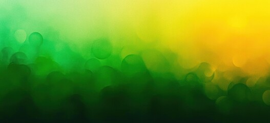 Poster - Vibrant Gradient Green and Yellow Abstract Background with Soft Lighting and Textured Noise for Banners Posters Headers and Web Design