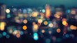 © ArtificialHorizons - Blurred abstract background of city lights and buildings creating a dreamy urban atmosphere for design use