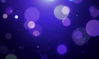 Wall Mural - blurred lights and sparkling particles animation with glowing bokeh effects in vibrant purple colors