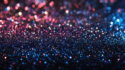 Wall Mural - abstract glitters in vibrant colors with blurred background creating a shimmering textured effect id