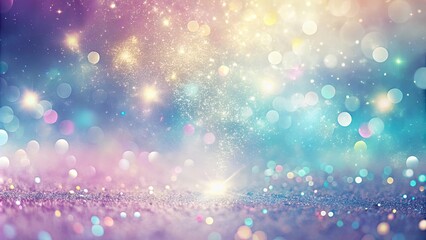 Wall Mural - Dreamy pastel colors with sparkles creating a splash effect, dreamy, pastel, sparkles, splash, colorful, ethereal, soft