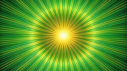 Wall Mural - Abstract green and yellow radial burst pattern , radial, burst, abstract, green, yellow, vibrant, colorful, design, background