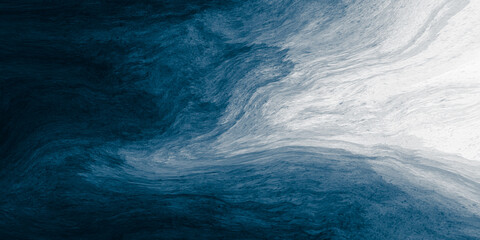 Wall Mural - abstract art blue white gradient paint background with liquid fluid grunge texture.