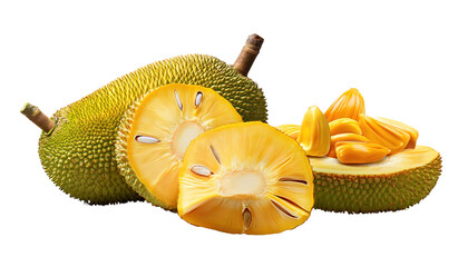 Wall Mural - Jackfruit isolated on white or transparent background