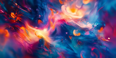 Wall Mural - Blurred abstract background showcasing vibrant colors and intriguing patterns, creating an immersive blurred abstract background experience that captivates viewers and inspires creativity.